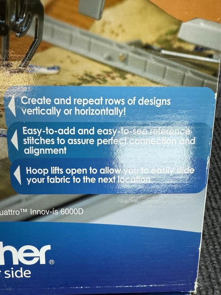 Brother Quattro innov-is 6000D Embroidery Border Hoop 180MM X 100MM 7 x 4 - Image 2 of 4