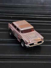 Aurora AFX '57 Nomad Slot Car 21 Purple Chrome Missing Numbers