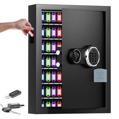 158-Key Combination Lock Box, Anti-Theft Wall-Mounted Key Organizer for Home &