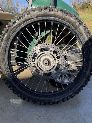 09-18 KAWASAKI KX250 KX250F KX450 KX450F OEM 21'' FRONT WHEEL RIM HUB TIRE SPOKES