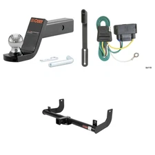 CURT Class 3 Tow Package Trailer Hitch, Wiring, Ball Mount - 13371, 56110, 45154