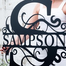 Custom Metal Signs, Wall Decor, Metal Wall Art, Last Name Sign, Family Name Sign