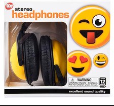 Emoticon Stereo Headphones High Resolution over Ear Headphones, Comfortable Padd