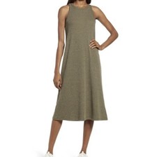 Madewell Westville Midi Sleeveless Olive Dress Size S