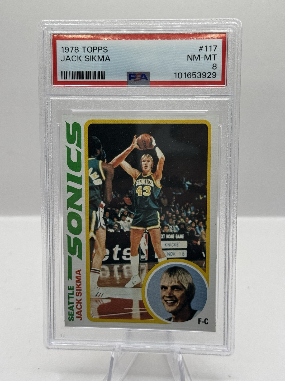 1978-79 Topps #117 Jack Sikma Seattle Supersonics PSA 8
