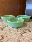 Vintage Fire King Jadeite Rolled Rims, 2 Cereal/Chili Bowls, 1 Fruit Bowl