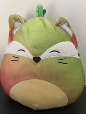 Preloved Squishmallow Fifi The Fox In pear Costume 7.5”