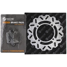NICHE Rear Right Brake Rotor Pad Kit for Kawasaki KX250 43082-1173 Semi Metallic