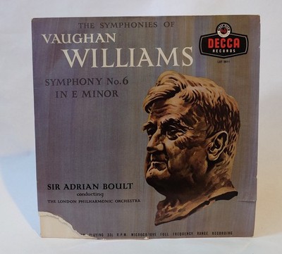 Vaughan Williams - Symphony No. 6 IN E Minor (Adrian Boult) - Musik Vinyl Record