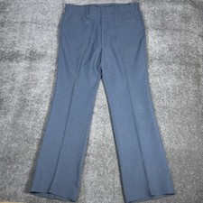 Vintage Levi's Action Slacks Men's 37x33 Blue Straight Leg Trousers Dress Pants