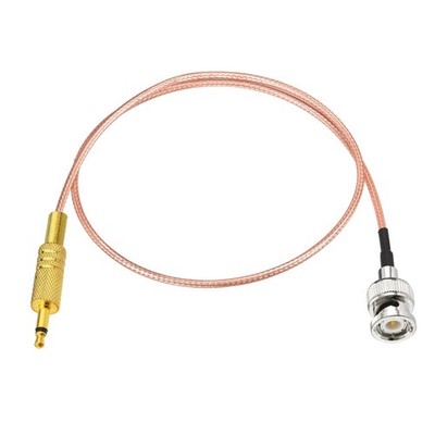 BNC to 3.5mm 1/8  Mono TS Plug Stereo Adapter Coaxial Power Audio Cable 1.6 Feet