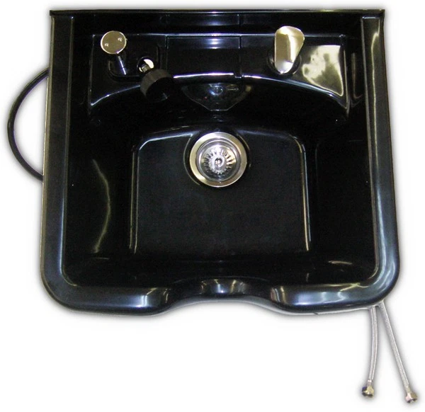 CHROMATIQUE Professional Shampoo Bowl With Vacuum Breaker Beauty Salon Spa Equipment Black