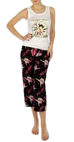 Betty Boop Cotton Black Sleepwear & Robes for Women