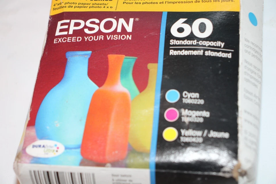 Genuine Epson Color Ink Combo Pack 60 for C68 88 3800 4200 4800 7800 NEW - Image 2 of 4