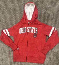 Ohio State Buckeyes Football Hoodie Full Zip Women  s Sweatshirt Small S