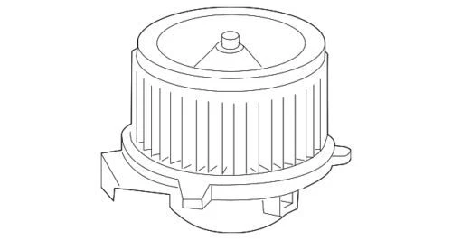 Motor del ventilador HVAC con rueda para Buick Chevrolet Regal 2010-2017 (N/P 13263279)