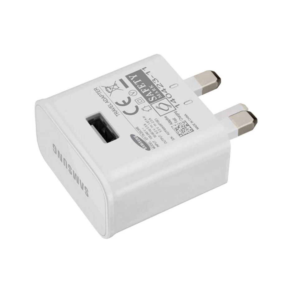 Genuine Samsung Fast Charger Plug & Micro Cable For Galaxy S7,S6,S5,S4,J1,J3 Lot - Image 3 of 4