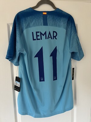 Atletico Madrid 2018-2019 Away Fußball Trikot Größe M Lemar #11 mit Etikett