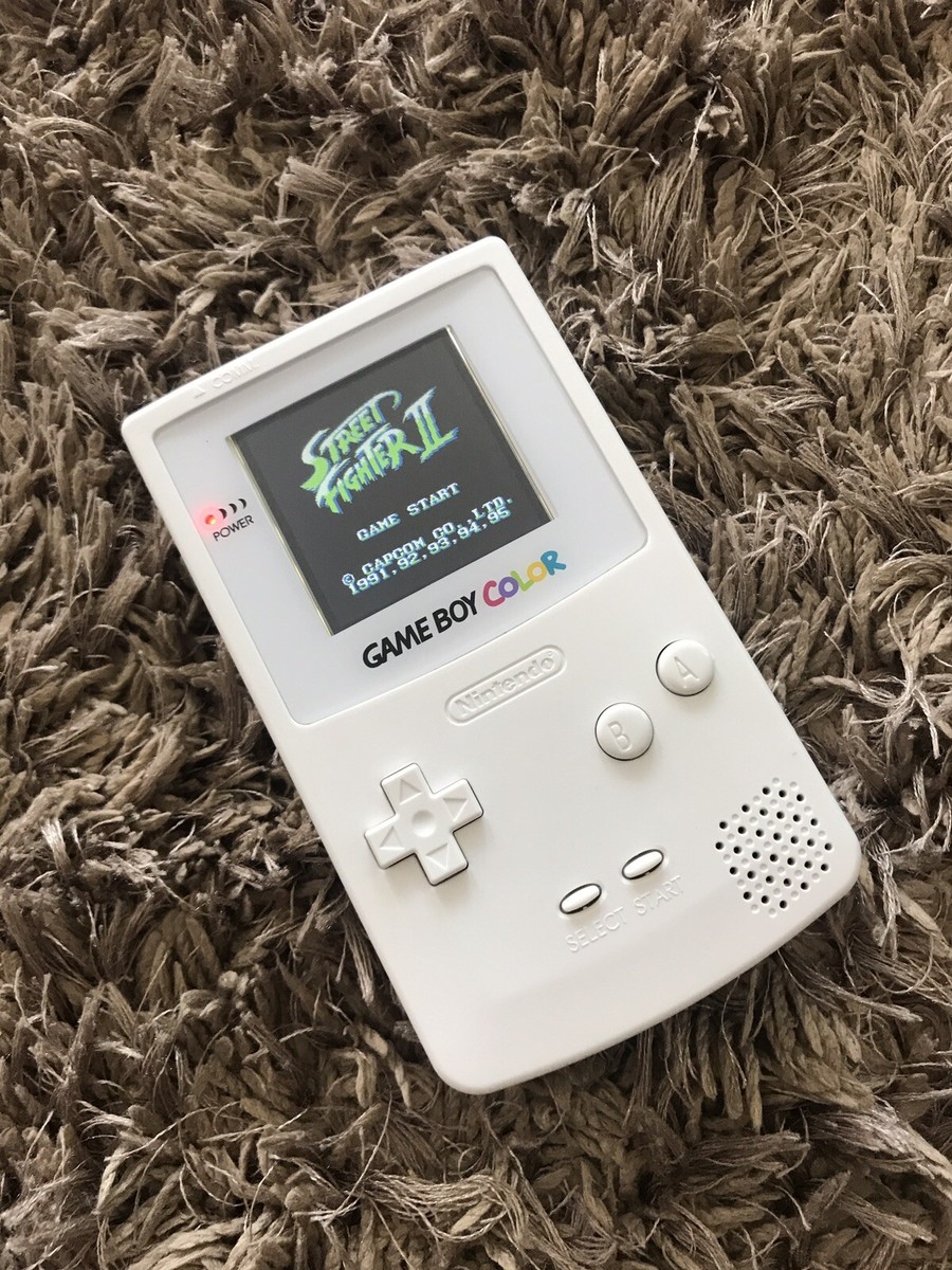 Nintendo GameBoy Color Colour Game Boy Handheld White Nintendo GameBoy Color Colour Game Boy Handheld White