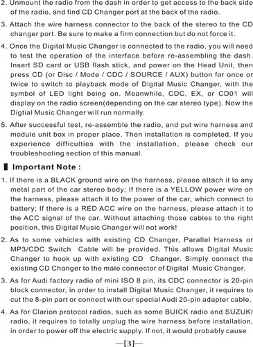 Music Changer USB SD AUX For Fiat /Suzuki 14Pin PACR 01 02 03 04 05 06 07 Radios - Picture 17 of 23