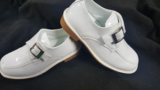 New Boy's white Dress Shoe/white Communion shoes /size 11 todller up to- 7YOUTH