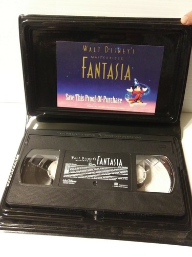 Walt Disney's Masterpiece FANTASIA (VHS, 1991) with paper inside. - Picture 3 of 7