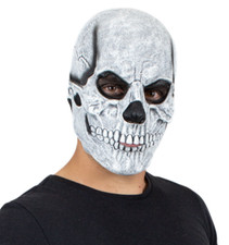 Ghoulish Productions White Skull Latex Face Mask Horror Halloween Cosplay