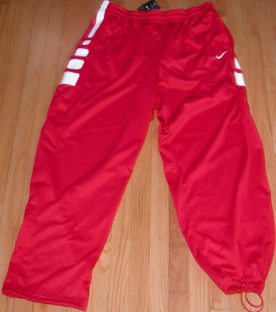 NIKE THERMA-FIT ELITE BASKETBALL PANTS RED 4XLT 835384 | eBay