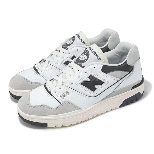 New Balance 550 NB White Grey Men Unisex Casual Shoes Sneakers BB550GWB-D