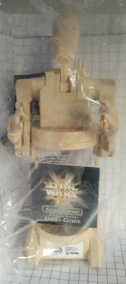 RARE ITEM LICENCE LIMITED EDITION PEPSI STAR WARS CAN HOLDER " BATTLE DROID " - Image 2 of 4