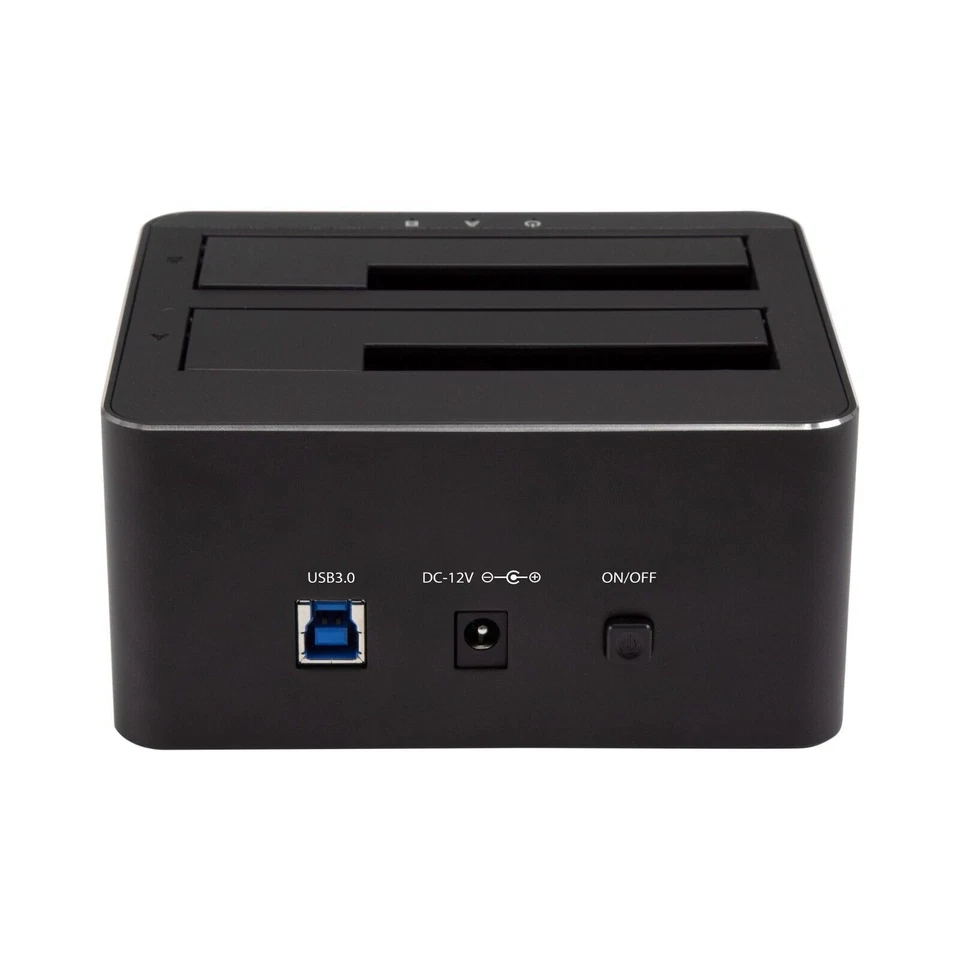 StarTech SDOCK2U33V Dual Bay USB 3.0 to SATA HDD SSD Docking Station Top Loading - Image 2 of 3