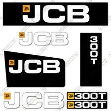Fits JCB 300T Decal Kit Skid Steer Replacement Stickers Heavy Equipment Decals 