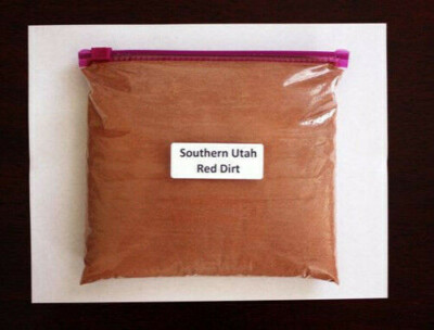 #ad RED SOUTHERN UTAH FINE SAND DIRT SOIL 2 LB BAG Art Crafts Weddings $19.99