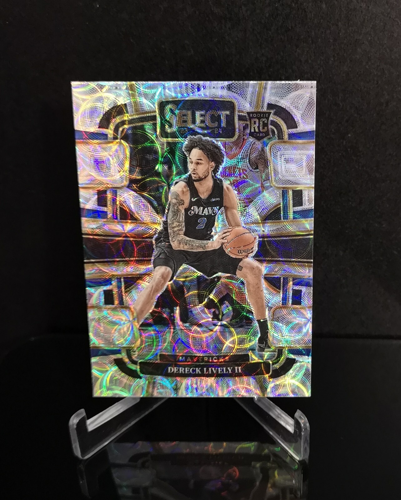 DERECK LIVELY II RC 💥 SP 2023-24 Panini Select Concourse Silver Scope Prizm #76