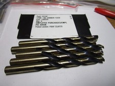 13/32" Hi-Molybdenum Steel 135  Split Point Black/Gold Finish Jobber Drill QTY 5