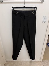 BOYS BLACK DRESS PANTS SIZE 8 PERFECT Cond. Wrinkle Free 27-29  