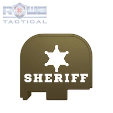 Rowe Tactical Rear Slide Cover Plate for Glock G43 G43x G48 -Olive Drab- Sheriff