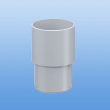 PVC-Rohrmuffe DN50 Verbinder Fallrohr Dachrinne  Weiß / Grau / Braun / Anthrazit