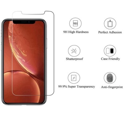 Protecteur D'écran Verre Trempé Pour IPhone 14 13 12 11 Pro Max Mini XR XS X 6 7 - Transparent