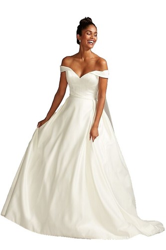 Davids Bridal Wedding Dress - V-Neck Lace Sheath size 10 | eBay