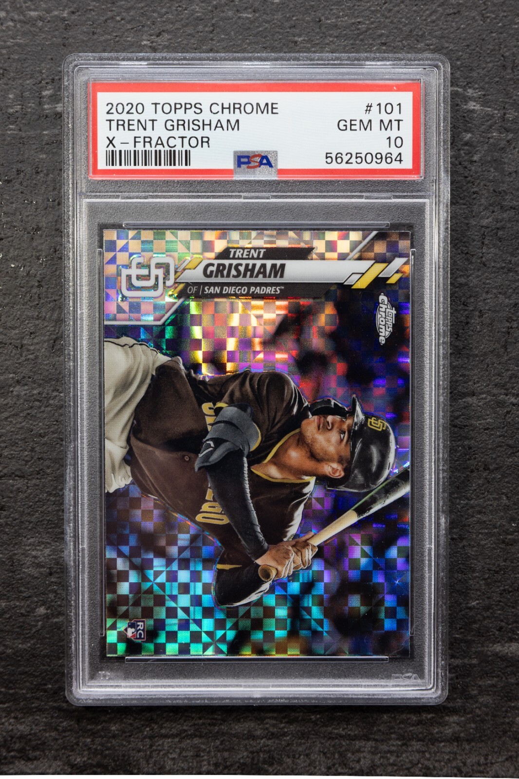 2020 Topps Chrome - Trent Grisham #101 X-Fractor (RC) PSA 10