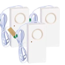 3-Pack Water Leak Alarm Flood Level Overflow Detector Sensor Home Security Alert