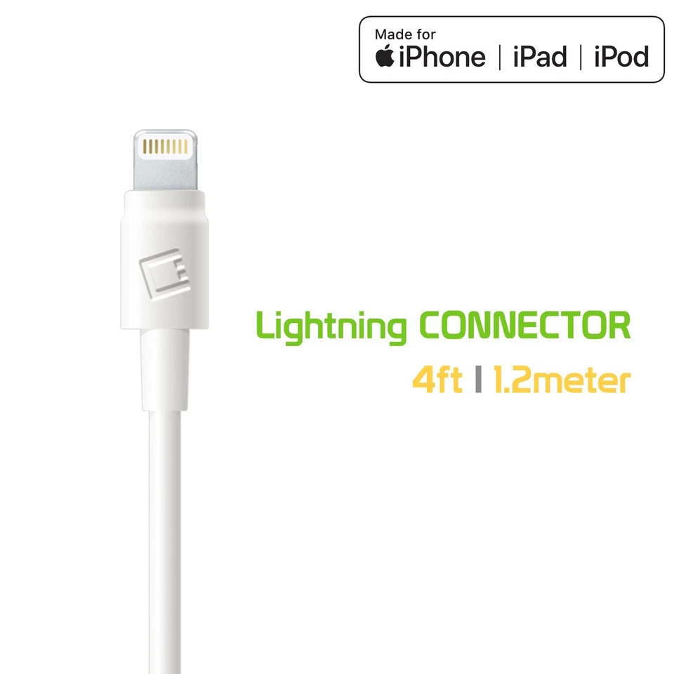 NEW Cellet 10W 2A Apple MFi Certified Home Wall Charger w/ 4ft Lightning Cable - Image 4 of 4
