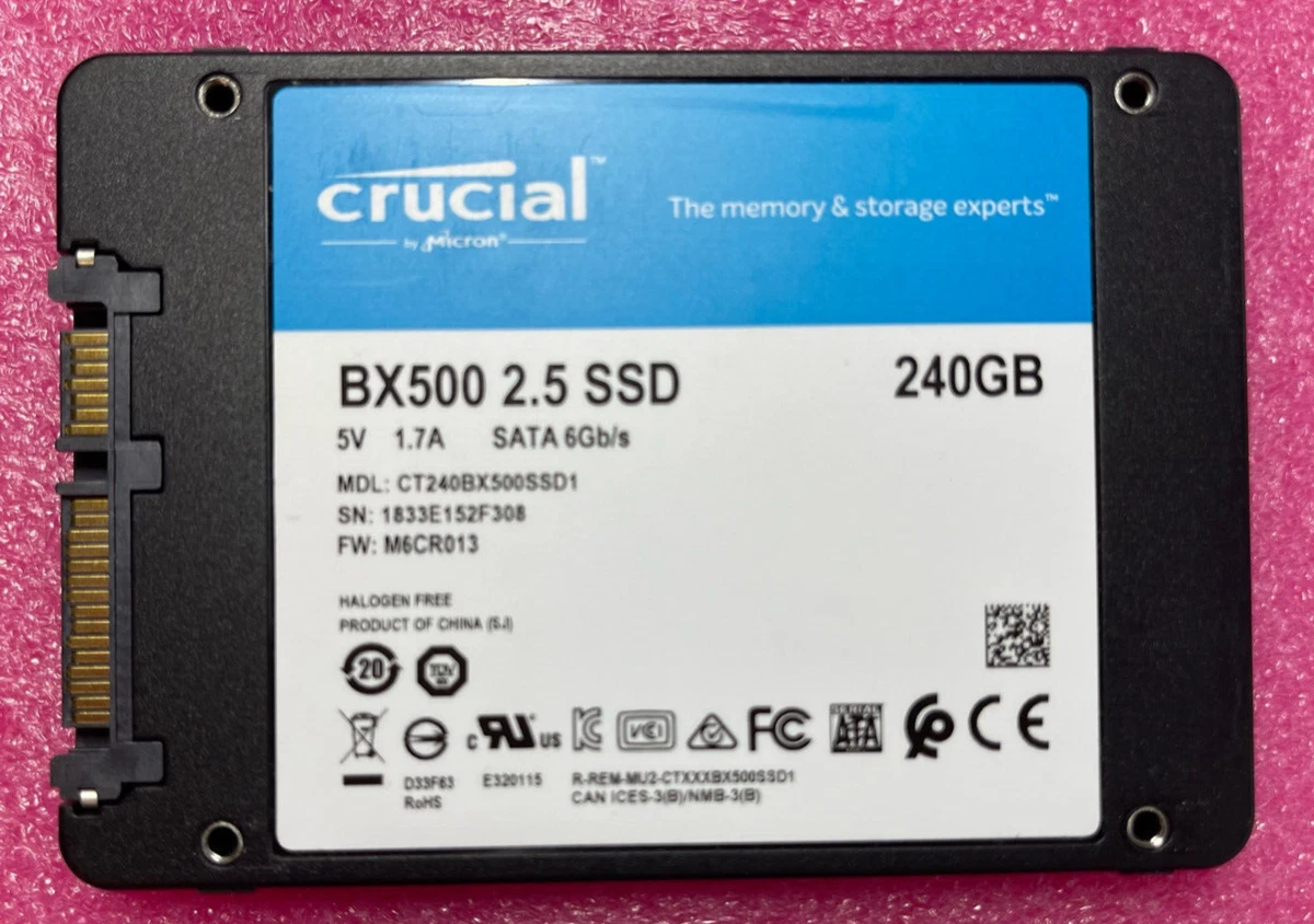 Crucial BX500 SATA III - Disque SSD Crucial 