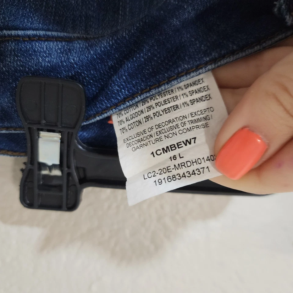 Women's Jeans & Faux Leather Pants Size 16 Lot of 2 - Image 3 of 4