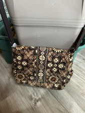 Vera Bradley Diaper Bag Baby Tote  Matching Changing Pad / Brown Paisley