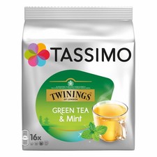Tassimo Twinings Thé Vert à la Menthe, 16 T-Discs