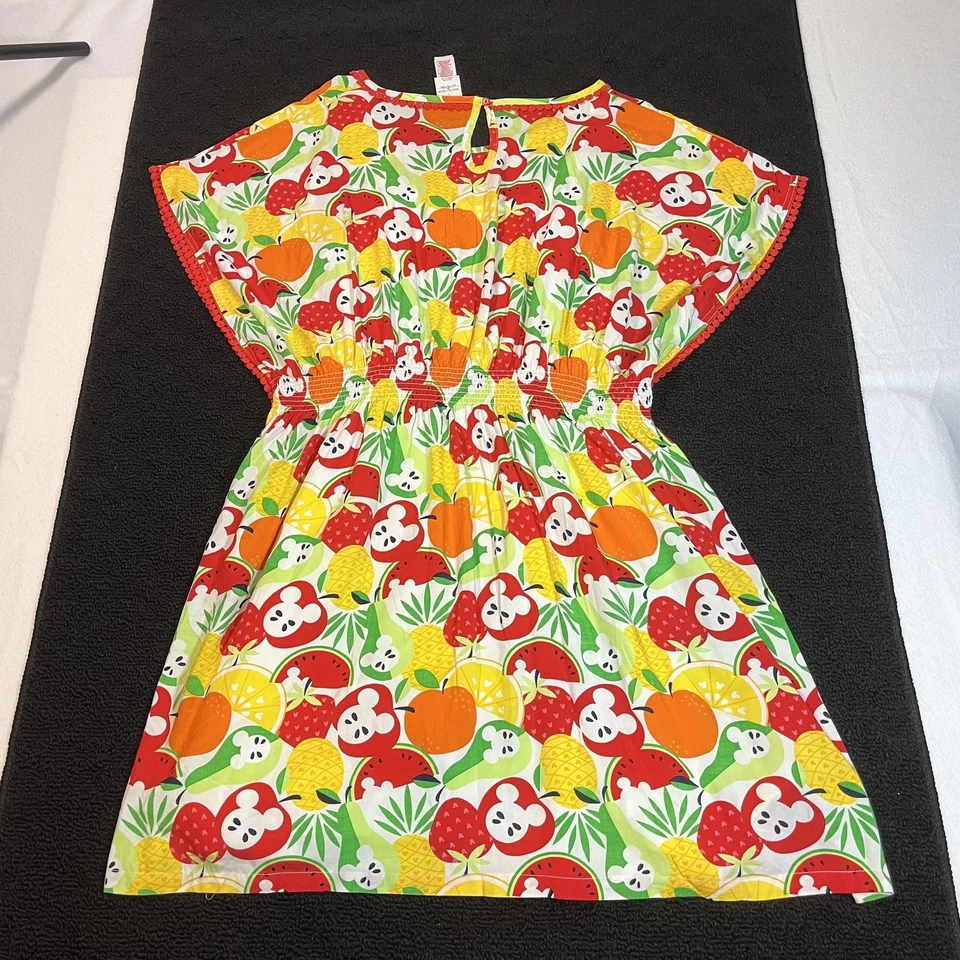Vestido Disney Fruit Mickey Mouse Mujer L Cubrir Caftán Verano Túnica Crucero Foto 2 de 4