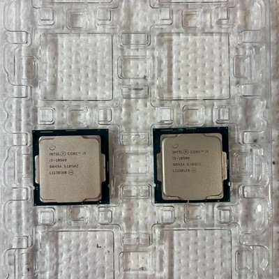 Lot of 2 Intel Core i5-10500 3.10GHz 6-Core LGA1200 CPUs SRH3A Tested Working
