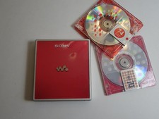 Sony MZ-E620 MD Player Red Minidisc Tested/Working